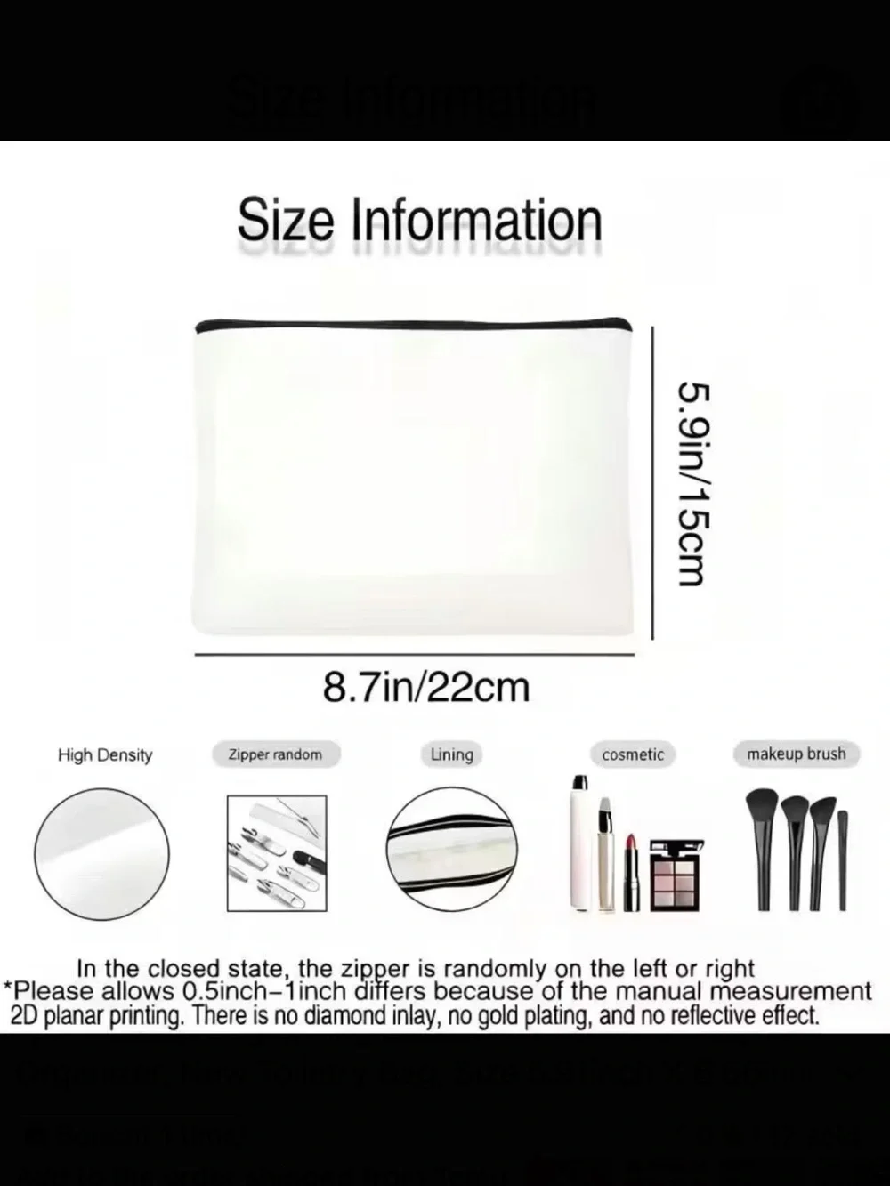 Tiana Makeup Bag